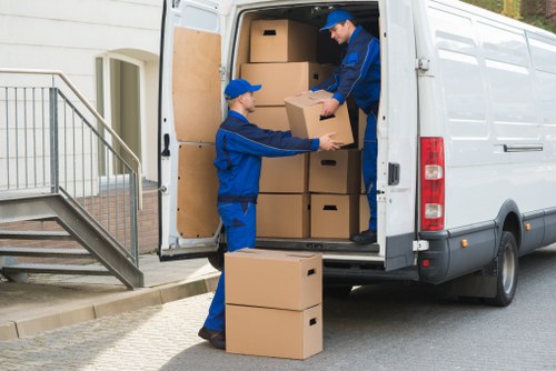 Local removals team working in Greenwich streets