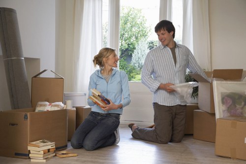 Local removals vehicle prepared for a Greenwich apartment relocation