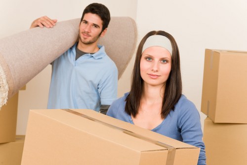Sturdy cartons and wrapping materials for local moving support