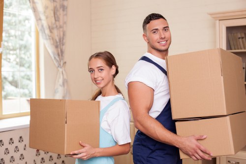 Green recycling and reuse process supporting sustainable Movers Greenwich services