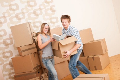 Van loading support for a Greenwich property move